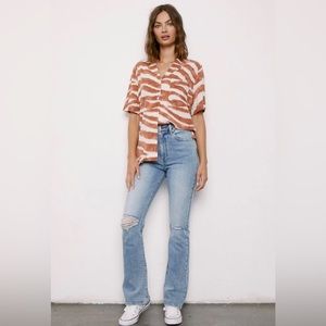 NWT Pistola Denim Dana High Rise Boot Cut Jeans in Nelson Wash